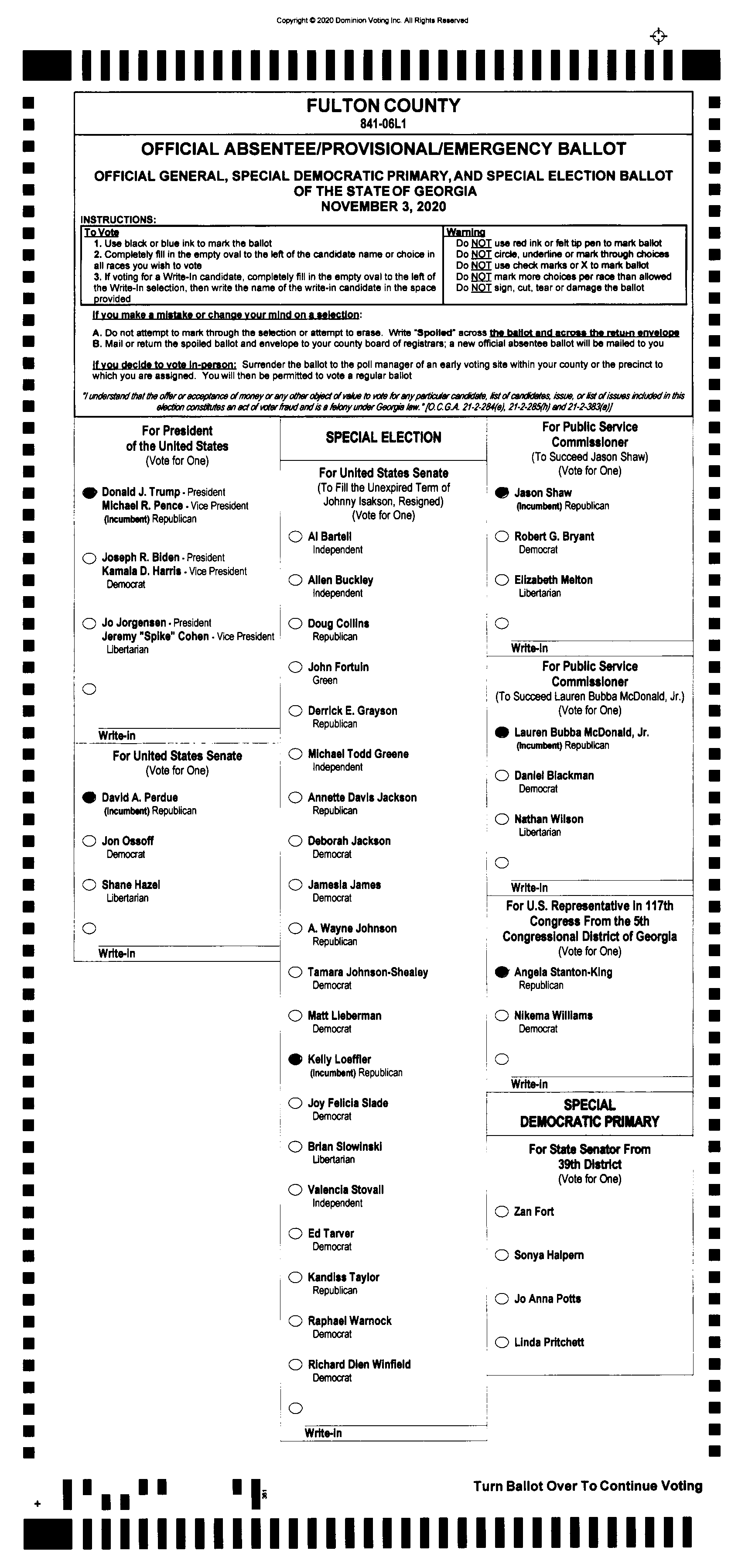 Doubled Ballot